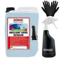 Zestaw: Sonax Profiline Brillant Shine Detailer 5L + butelka i rękawiczki