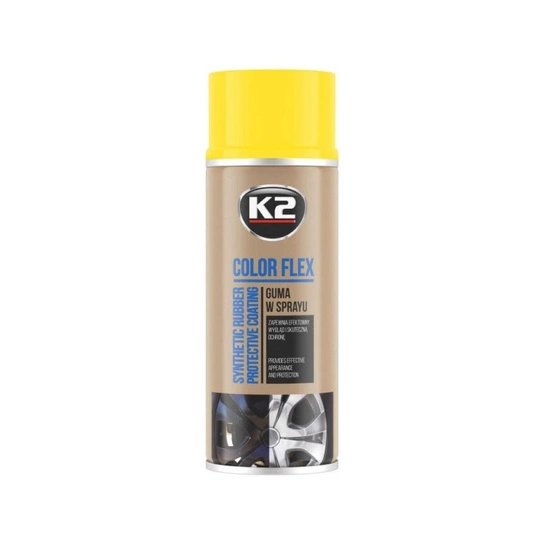 K2 Pro Color Flex guma w sprayu - kolor żółty 400ml