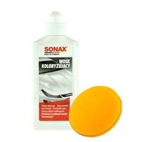 Wosk koloryzujący biały Sonax 250ml + aplikator do nakładania