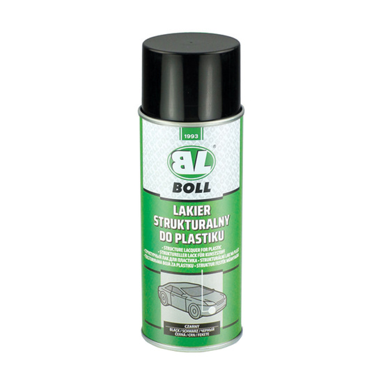 Boll lakier strukturalny do plastików w sprayu - Czarny 400ml