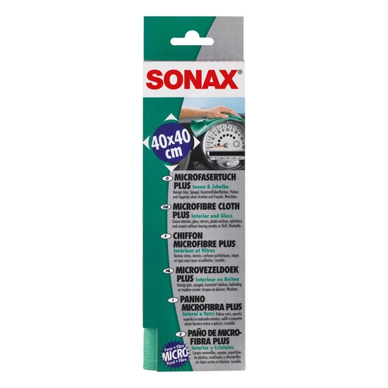 Sonax mikrofibra ściereczka do czyszczenia szyb i luster 40x40 cm