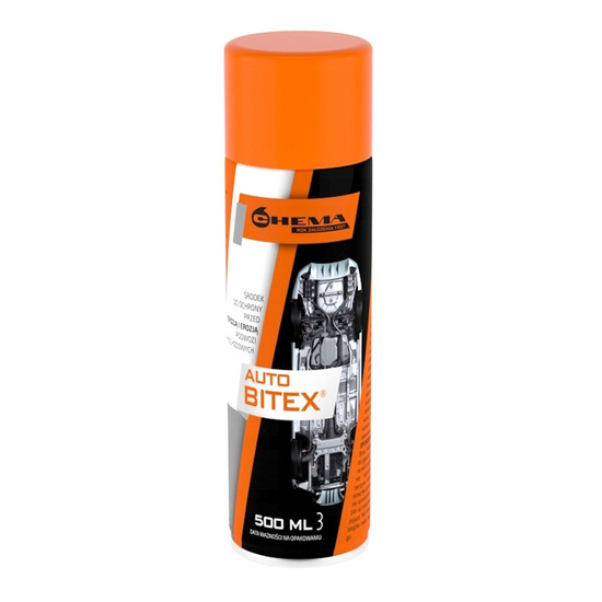 BITEX preparat antykorozyjny do konserwacji podwozia spray 500ml